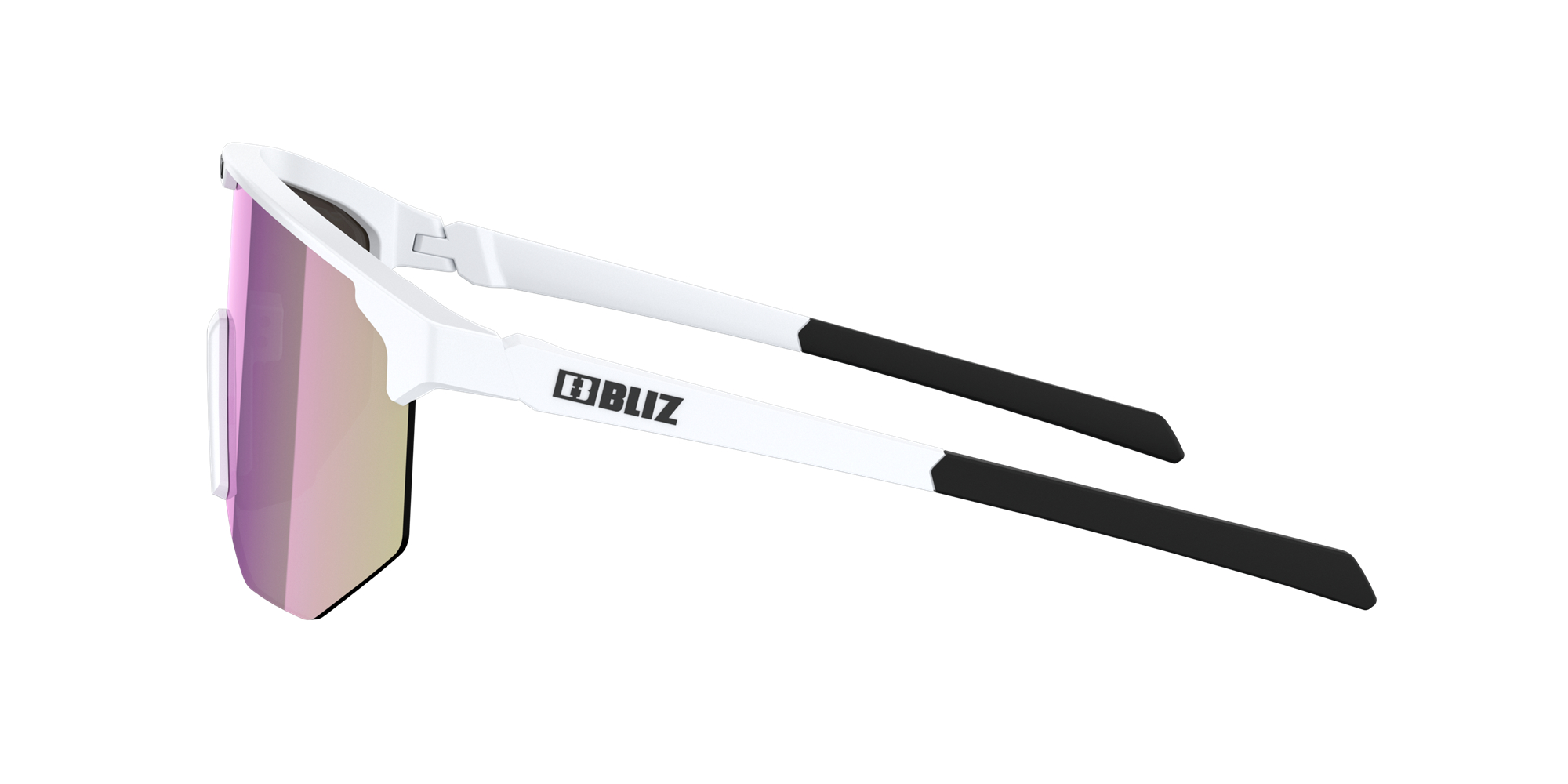 Bliz Hero Sunglasses White / Brown Pink | LWPC03246