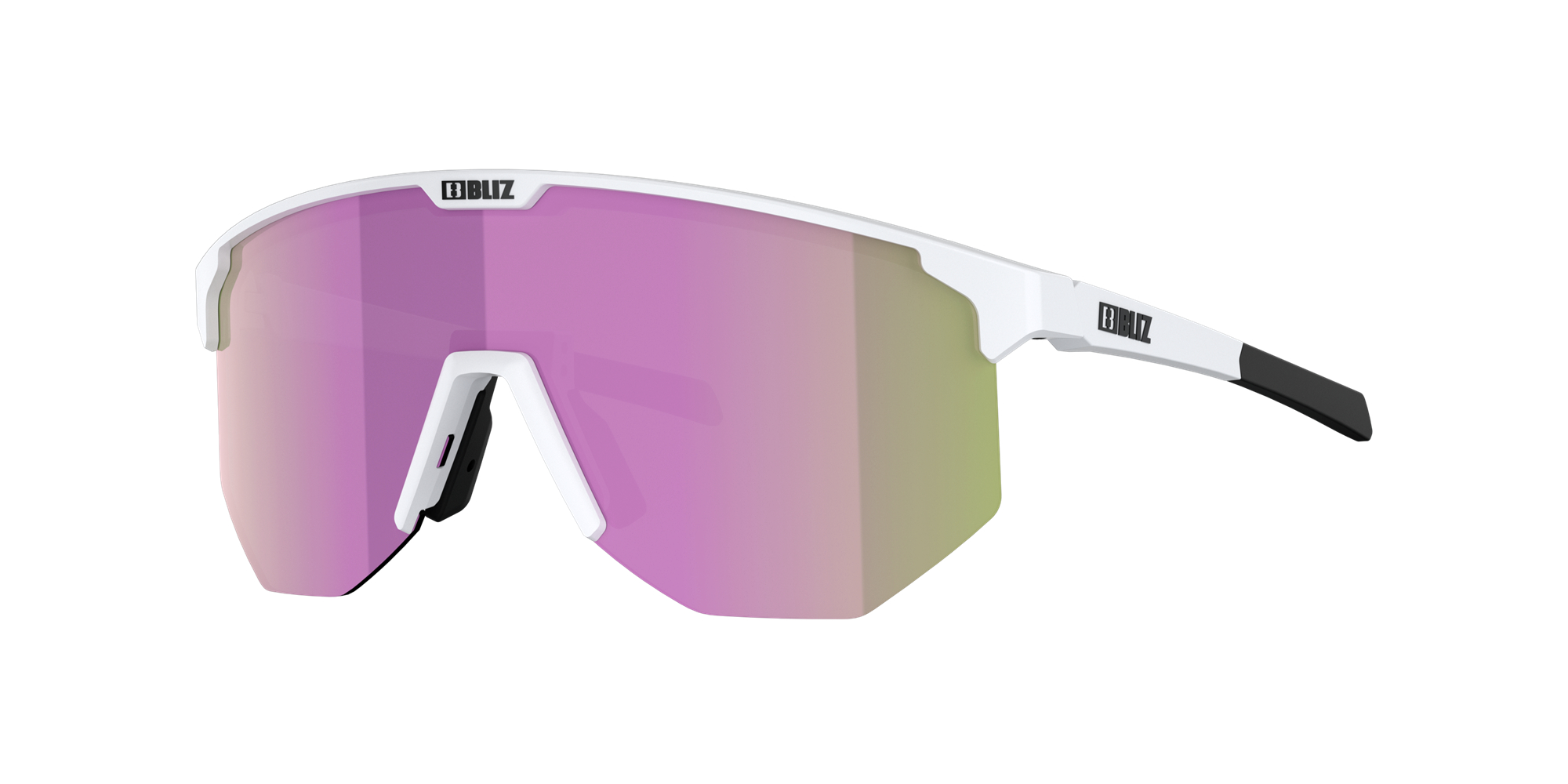 Bliz Hero Sunglasses White / Brown Pink | LWPC03246