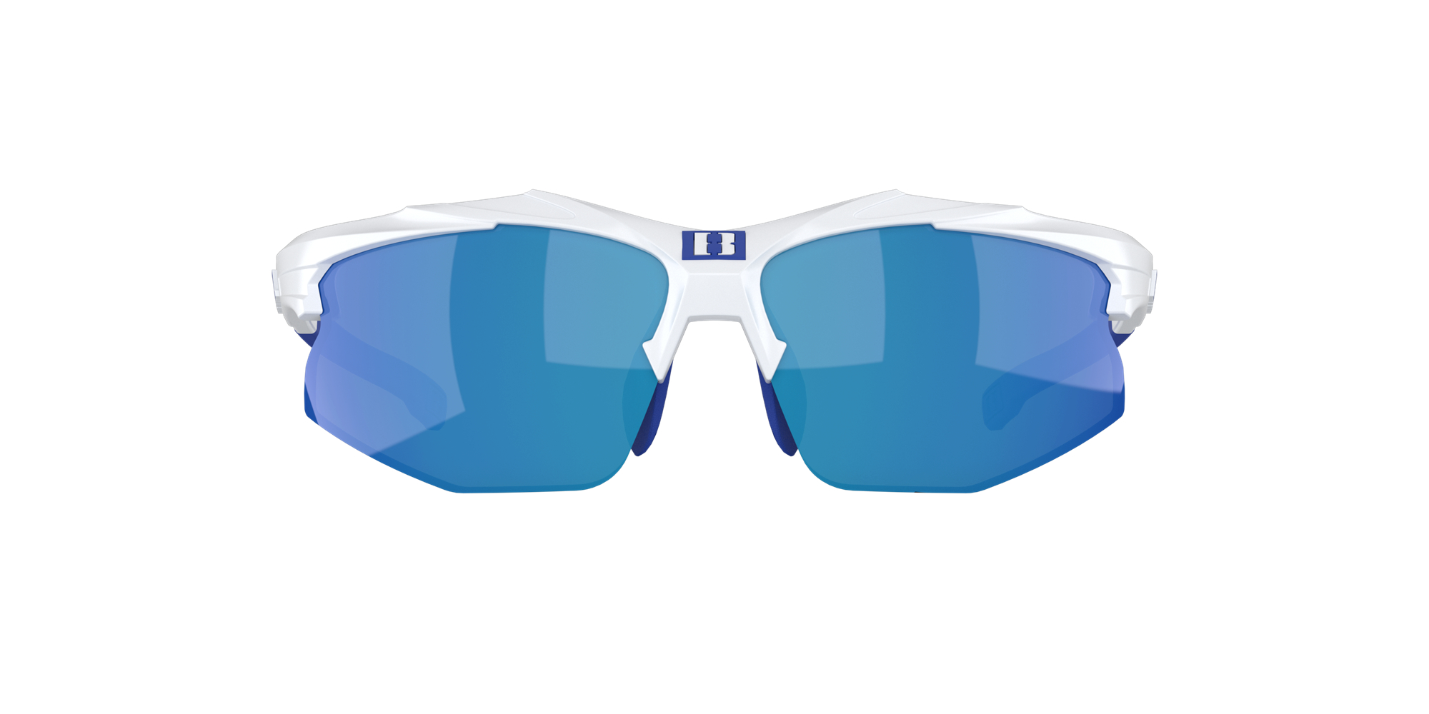 Bliz Hybrid Sunglasses White/Blue Logo / Smoke Blue | OGLF72480 