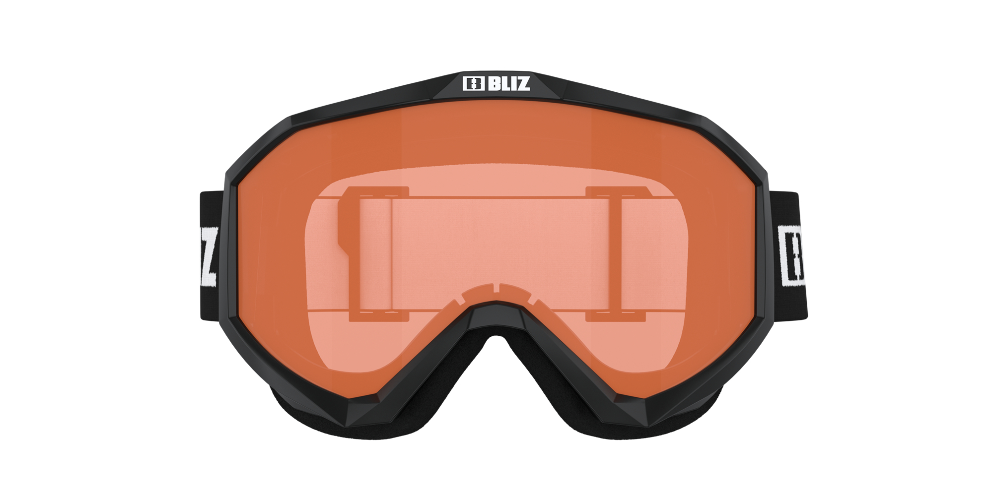 Bliz Liner Jr Ski Goggles Black - White Logo / Orange | MCLN06831