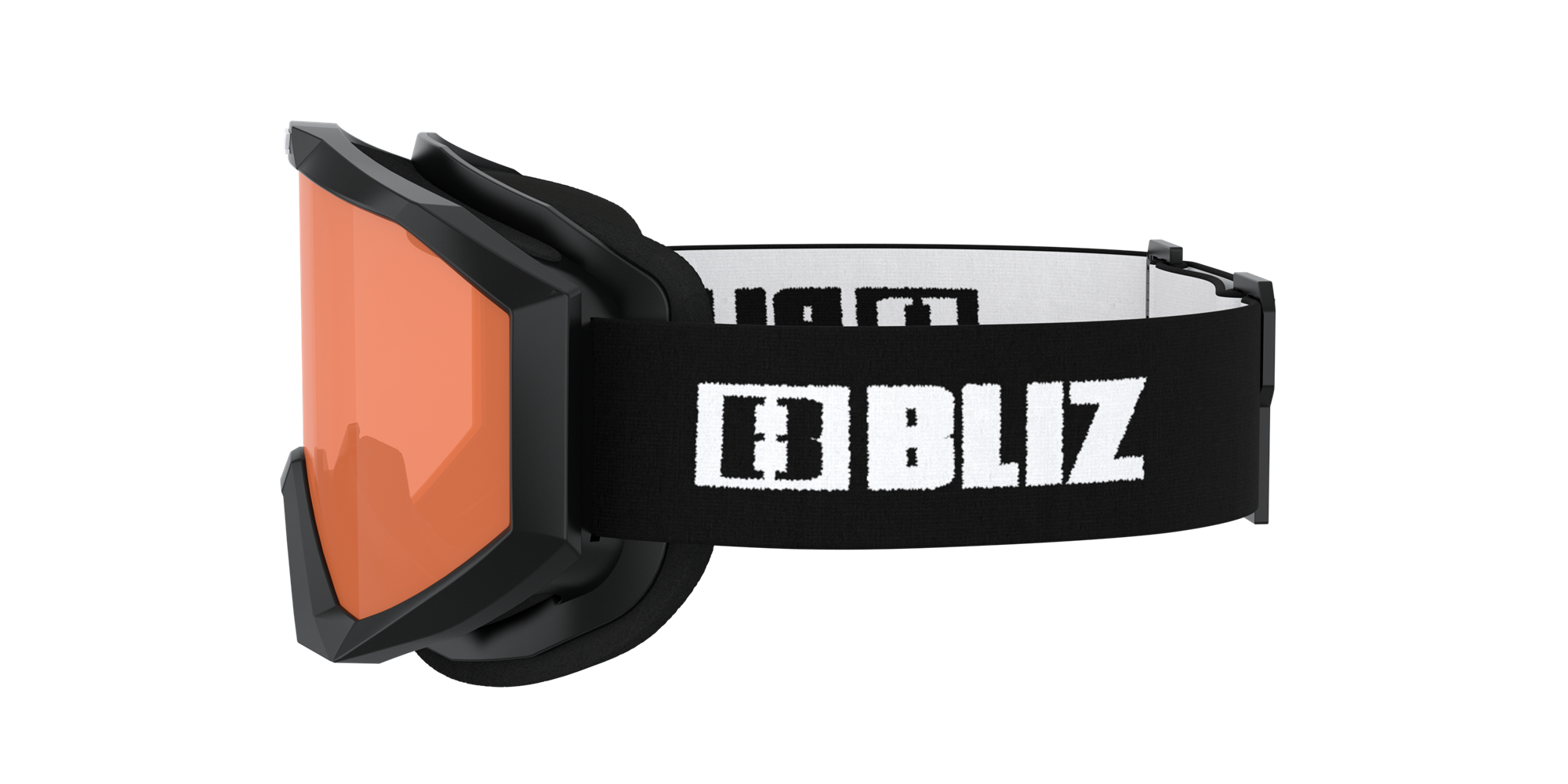 Bliz Liner Jr Ski Goggles Black - White Logo / Orange | MCLN06831