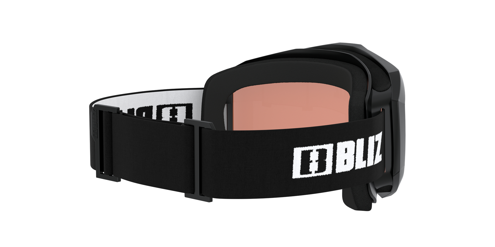 Bliz Liner Jr Ski Goggles Black - White Logo / Orange | MCLN06831