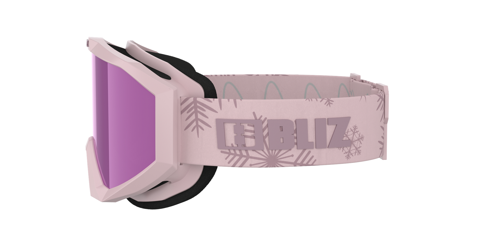 Bliz Liner Jr Ski Goggles Matte Pink With Purple Logo / Brown Pink | QHZW41903