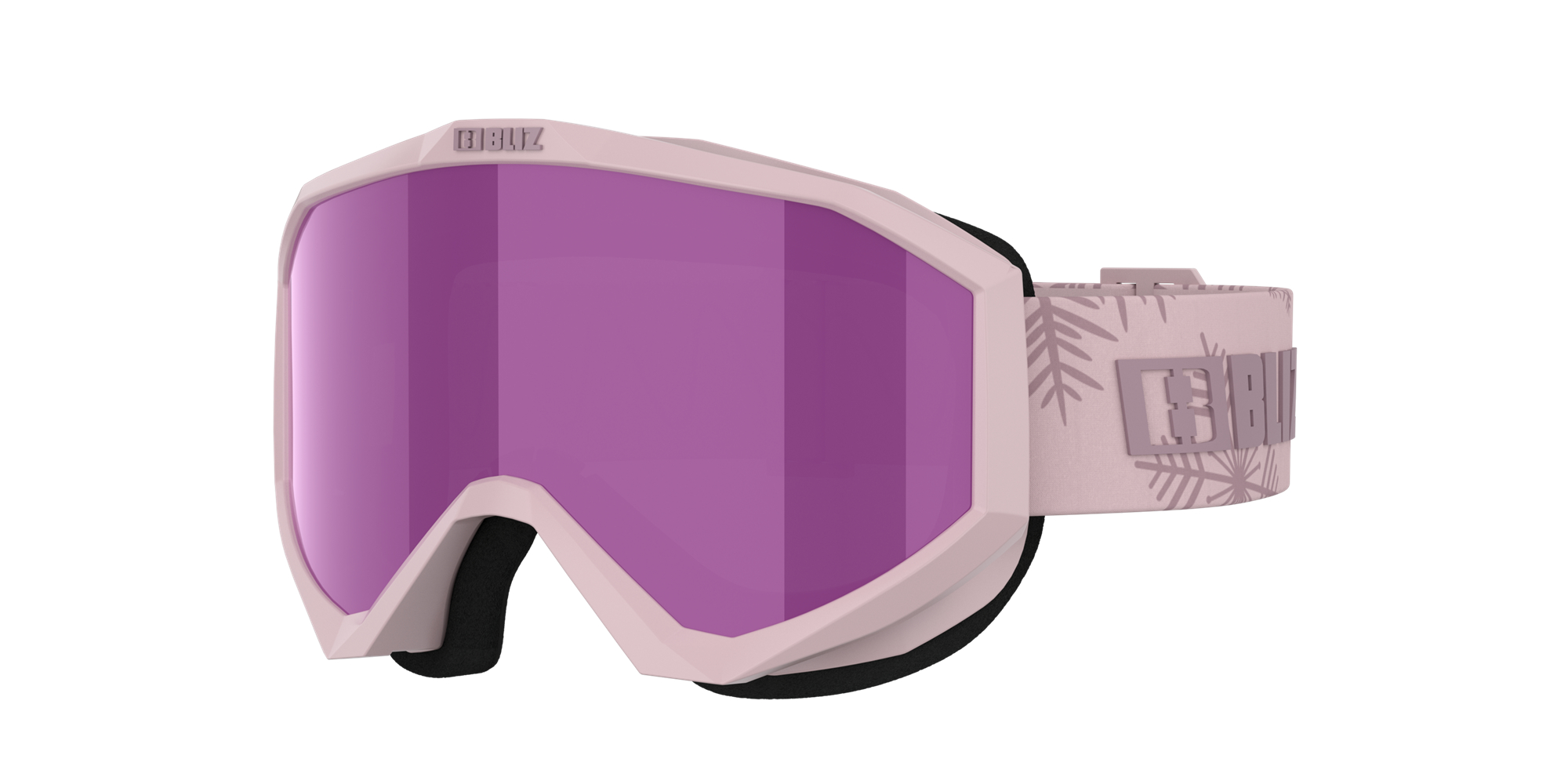 Bliz Liner Jr Ski Goggles Matte Pink With Purple Logo / Brown Pink | QHZW41903