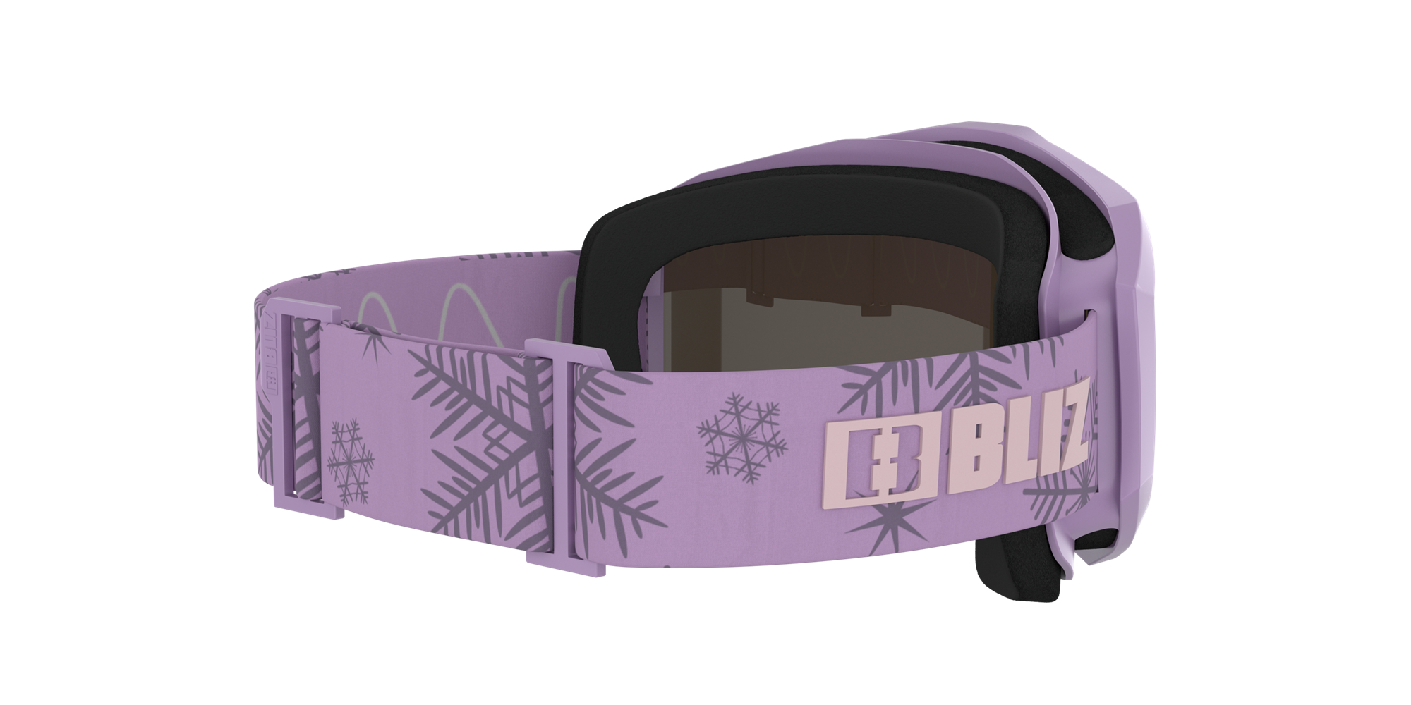 Bliz Liner Jr Ski Goggles Matte Purple With Pink Logo / Brown Purple | DQLS59347