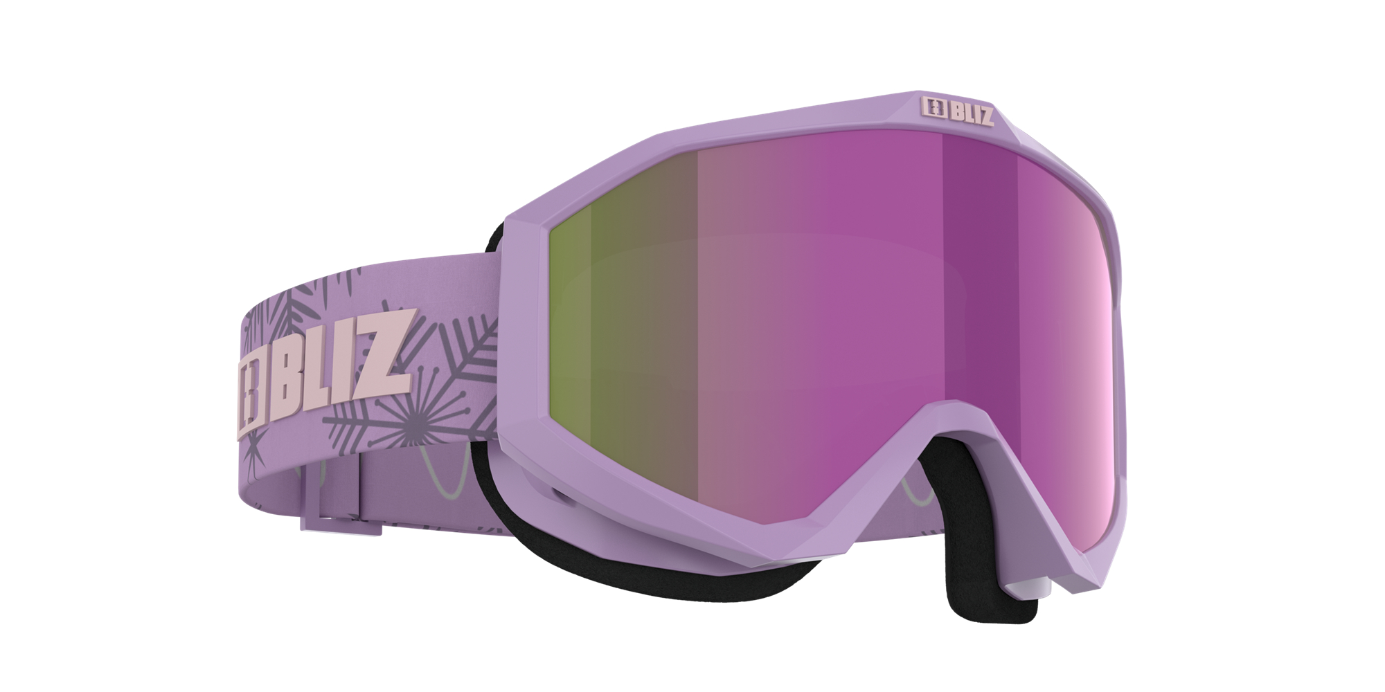 Bliz Liner Jr Ski Goggles Matte Purple With Pink Logo / Brown Purple | DQLS59347