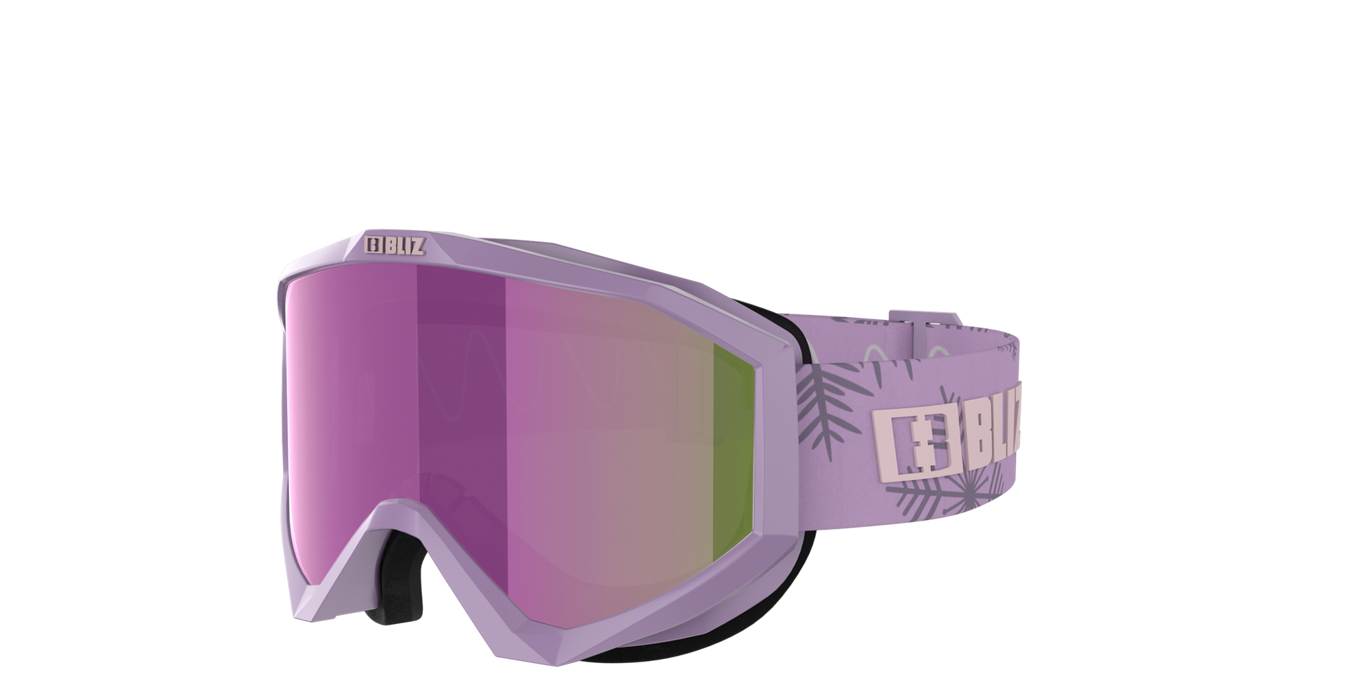 Bliz Liner Jr Ski Goggles Matte Purple With Pink Logo / Brown Purple | DQLS59347