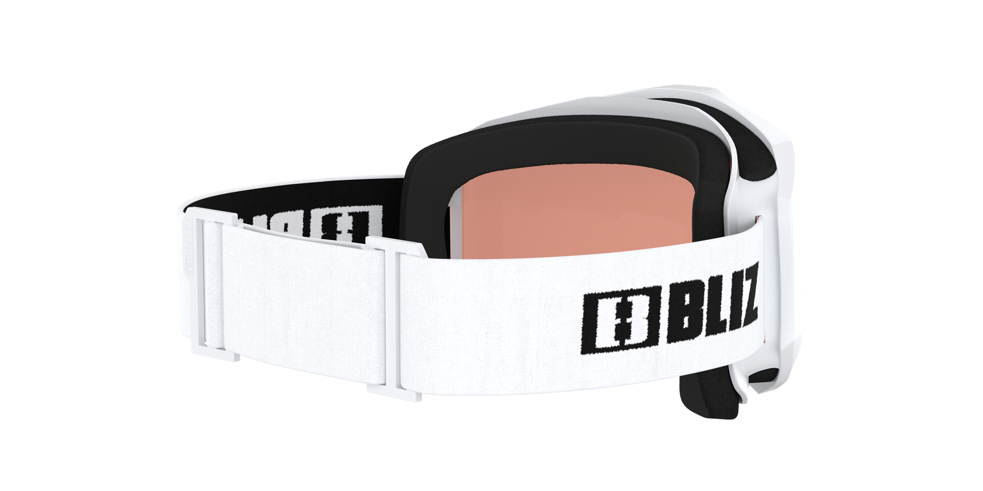 Bliz Liner Jr Ski Goggles Matte White With Black Logo / Orange | IYLK21956