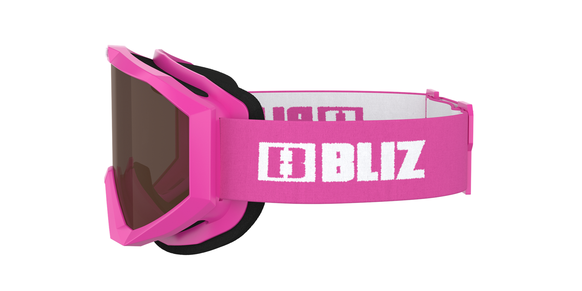 Bliz Liner Jr Ski Goggles Pink - White Logo / Brown | AKGQ27563