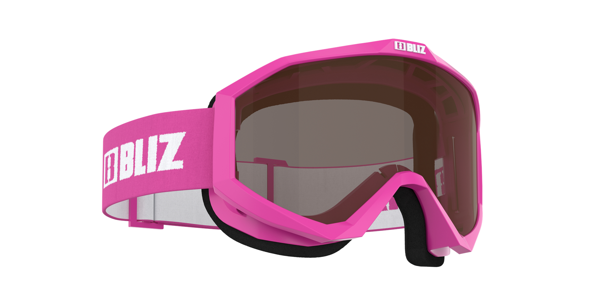 Bliz Liner Jr Ski Goggles Pink - White Logo / Brown | AKGQ27563