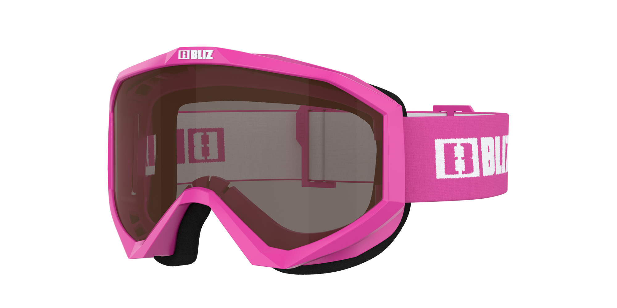 Bliz Liner Jr Ski Goggles Pink - White Logo / Brown | AKGQ27563