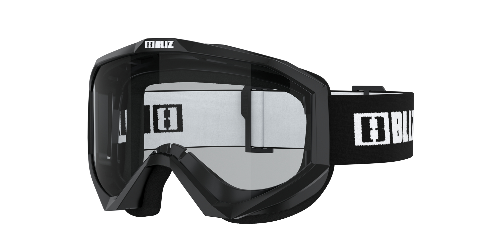 Bliz Liner Ski Goggles Black - White Logo / Clear | ULKV46290