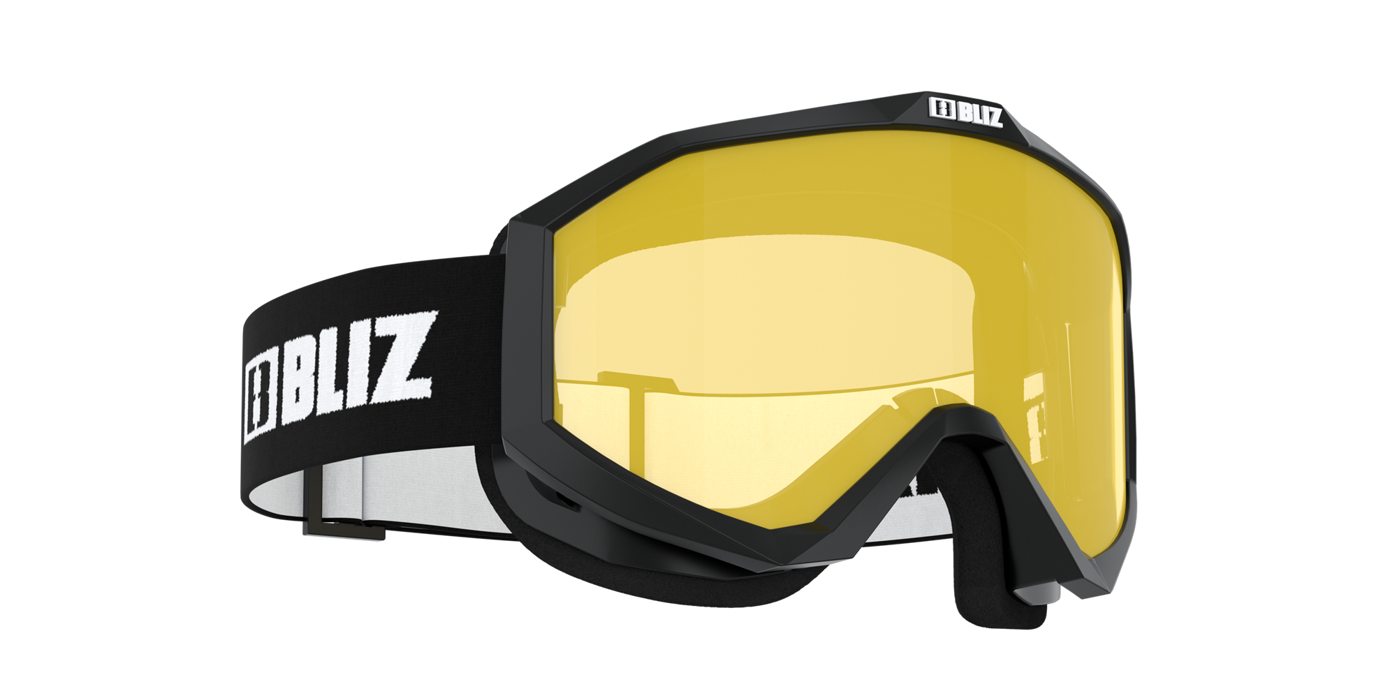 Bliz Liner Ski Goggles Black - White Logo / Yellow | ERZD08549