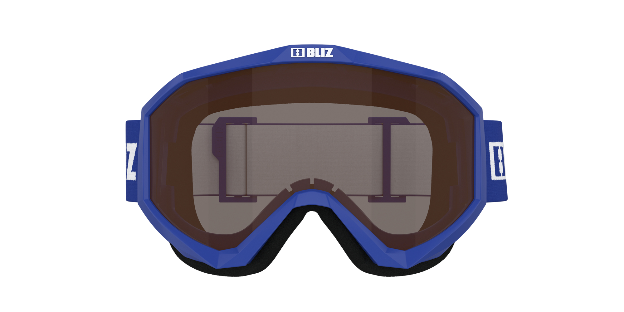 Bliz Liner Ski Goggles Blue - White Logo / Brown | KMBD91428