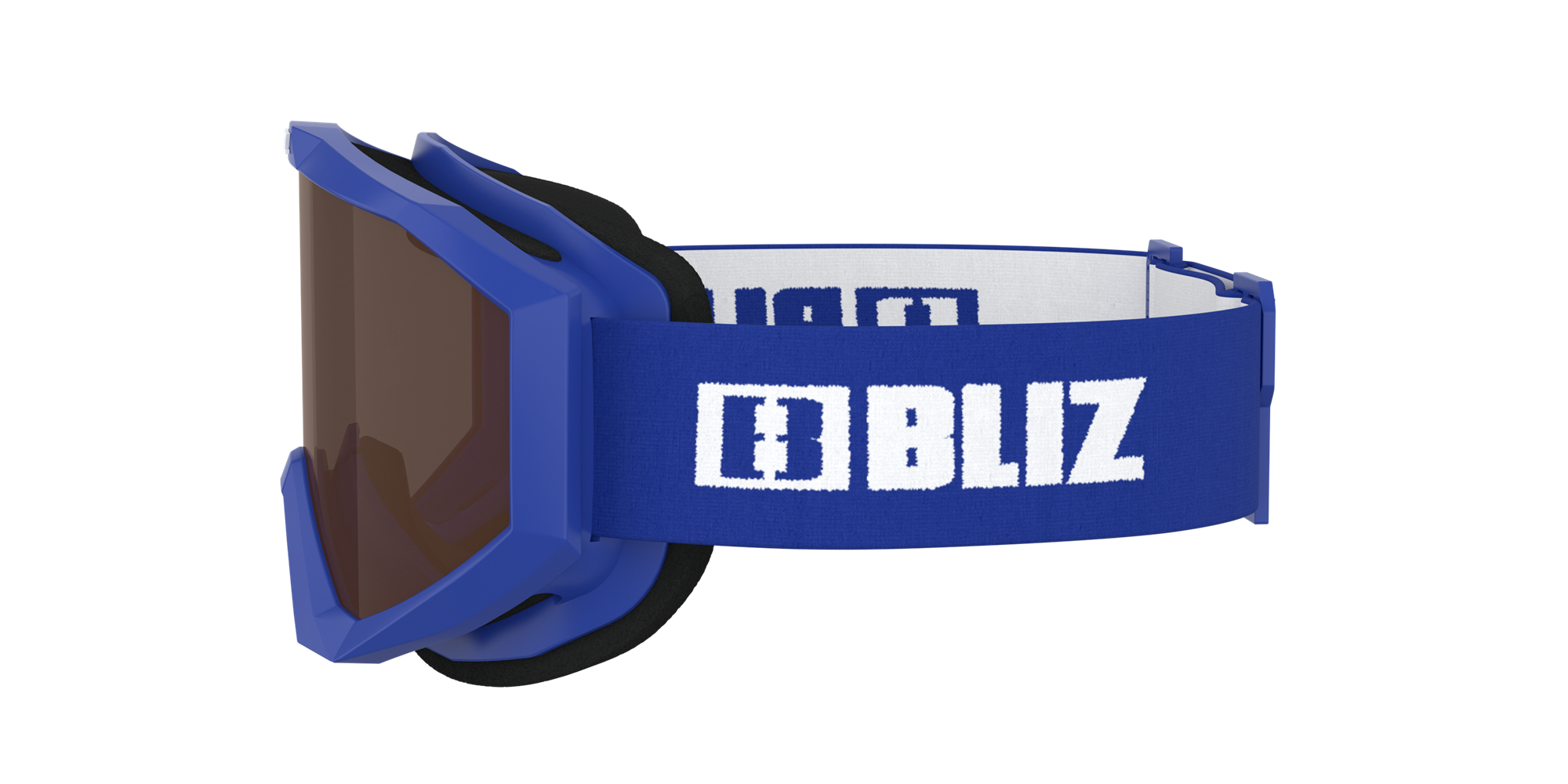 Bliz Liner Ski Goggles Blue - White Logo / Brown | KMBD91428