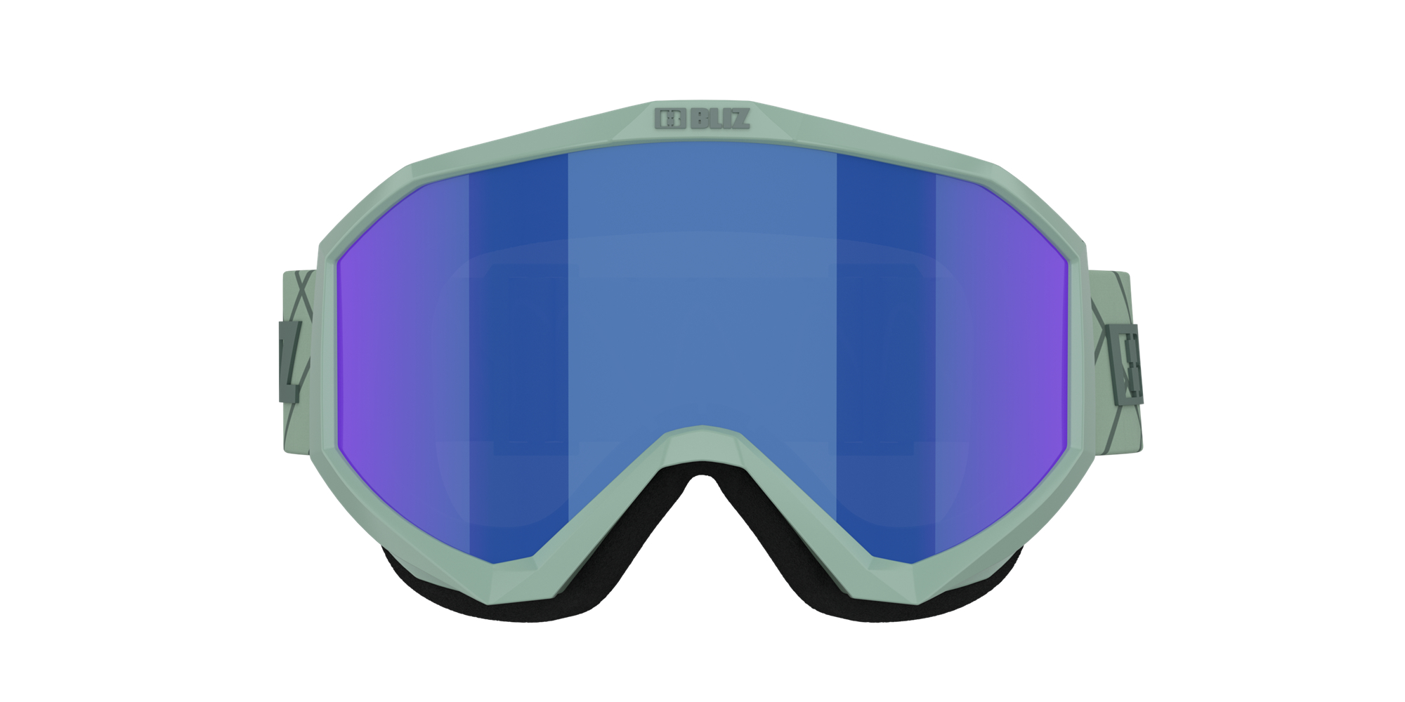 Bliz Liner Ski Goggles Matte Green With Dark Green Logo / Brown Blue | VPYJ13298