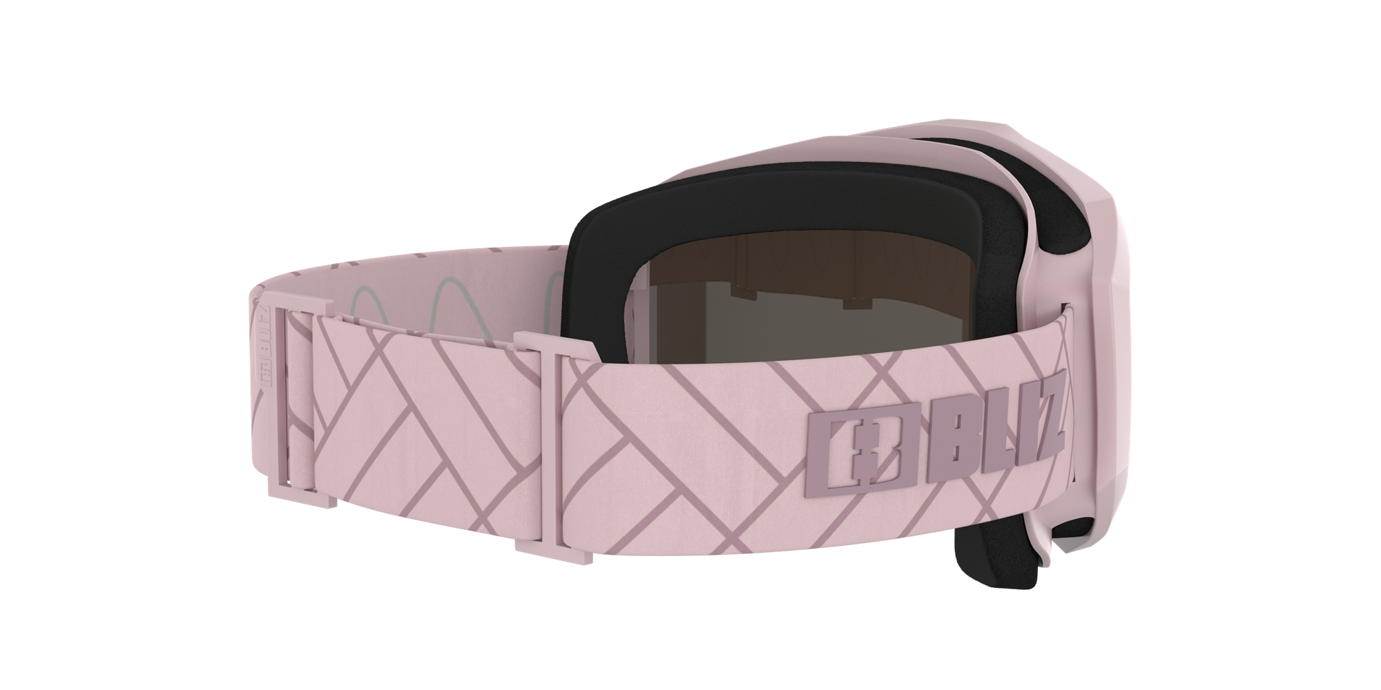 Bliz Liner Ski Goggles Matte Pink With Dark Pink Logo / Brown Pink | MDLA58760