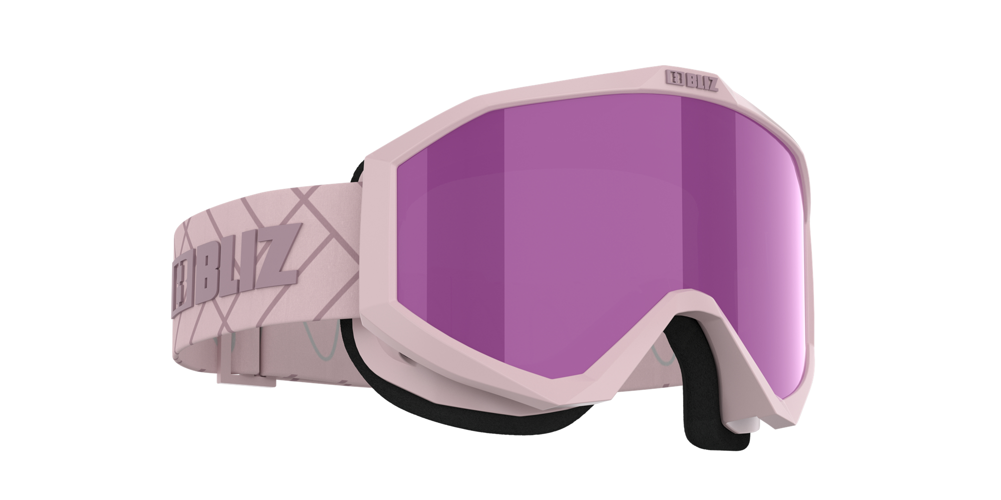 Bliz Liner Ski Goggles Matte Pink With Dark Pink Logo / Brown Pink | MDLA58760