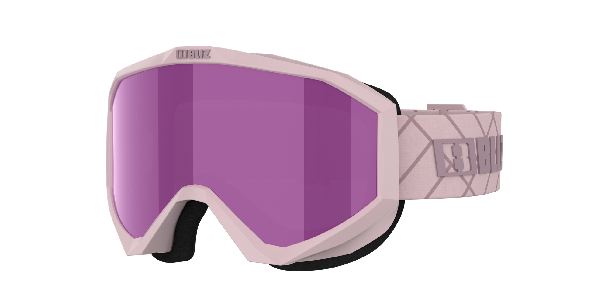 Bliz Liner Ski Goggles Matte Pink With Dark Pink Logo / Brown Pink | MDLA58760