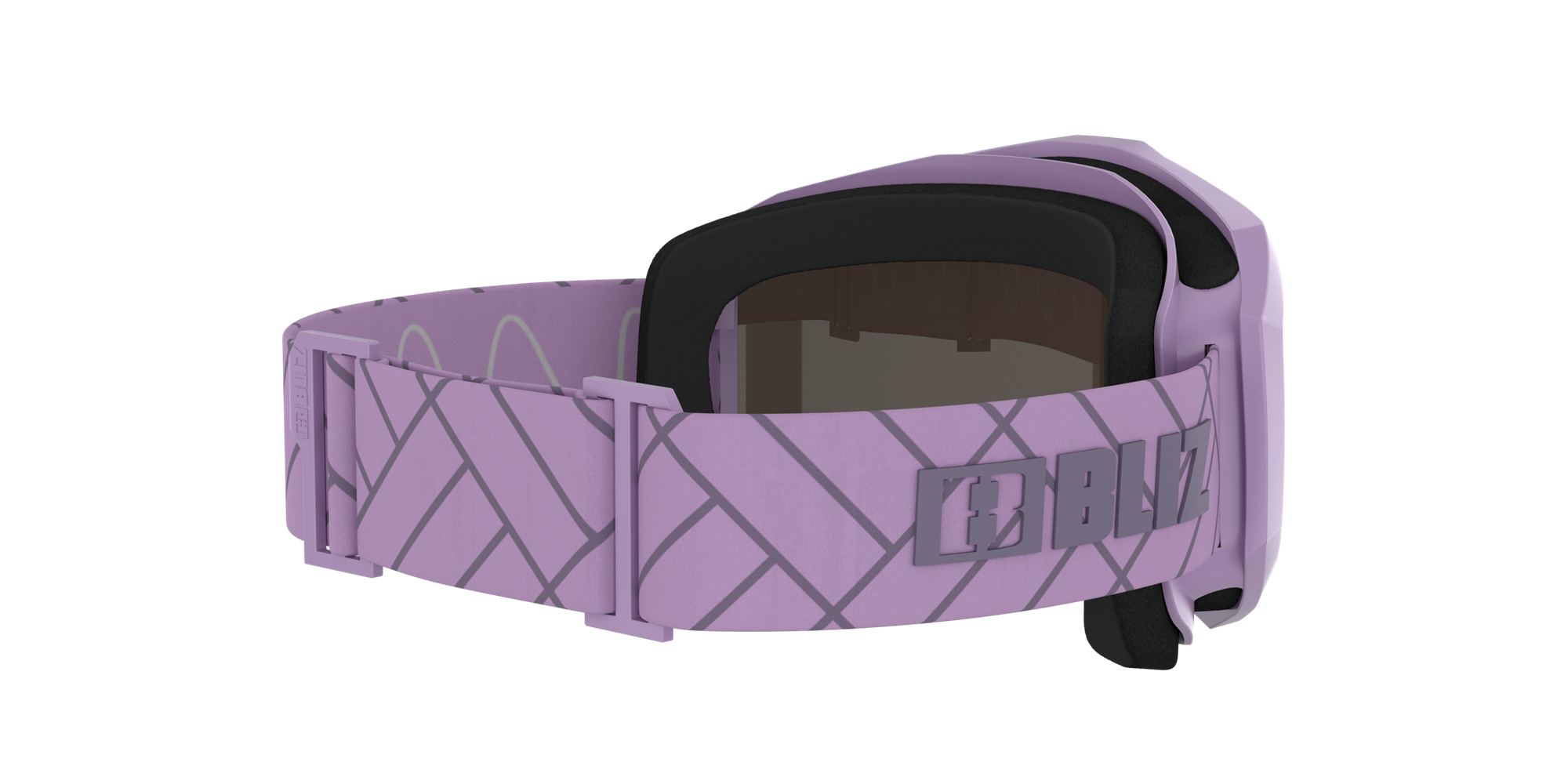 Bliz Liner Ski Goggles Matte Purple With Dark Purple Logo / Brown Purple | SLED42651