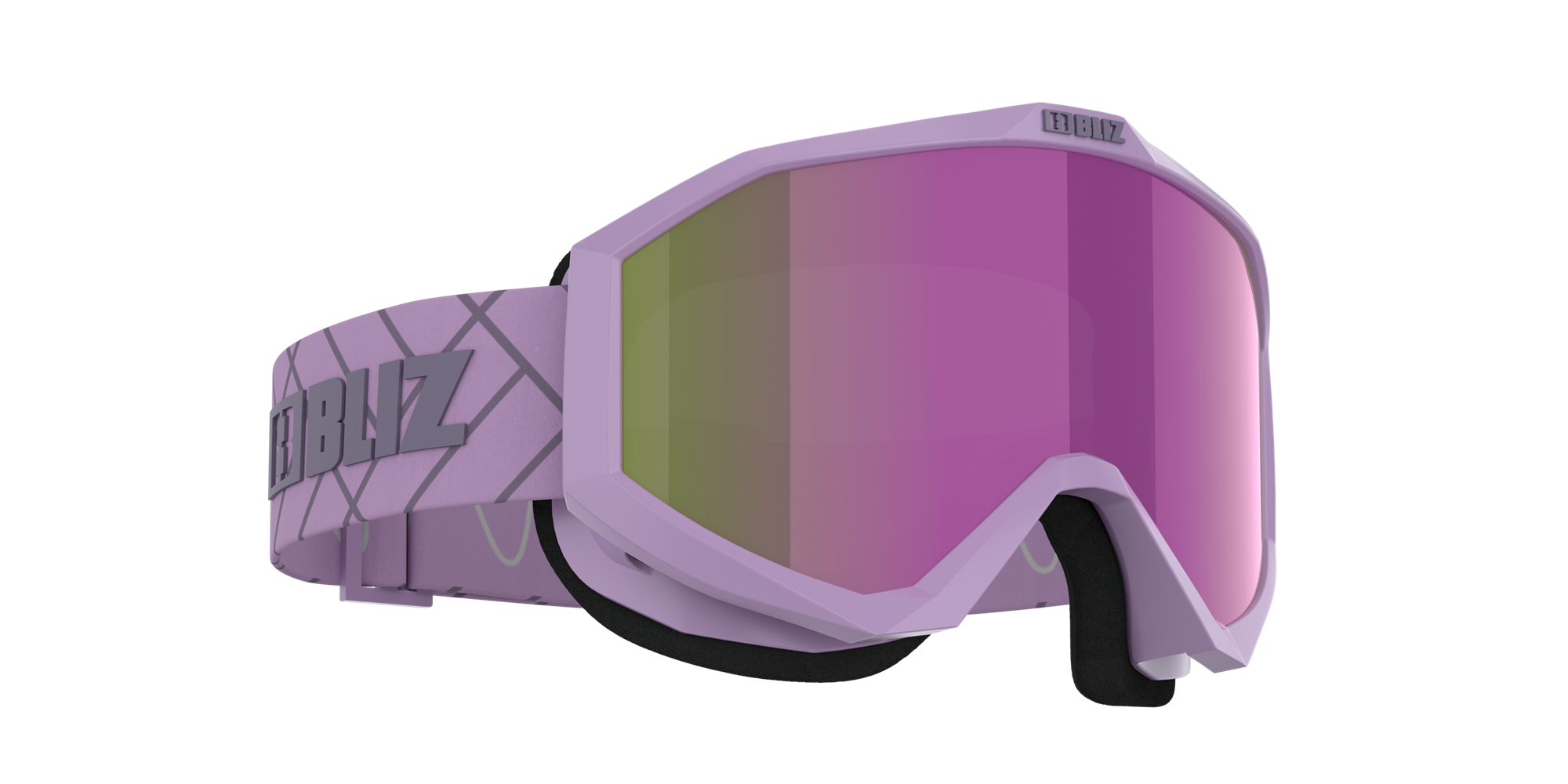 Bliz Liner Ski Goggles Matte Purple With Dark Purple Logo / Brown Purple | SLED42651