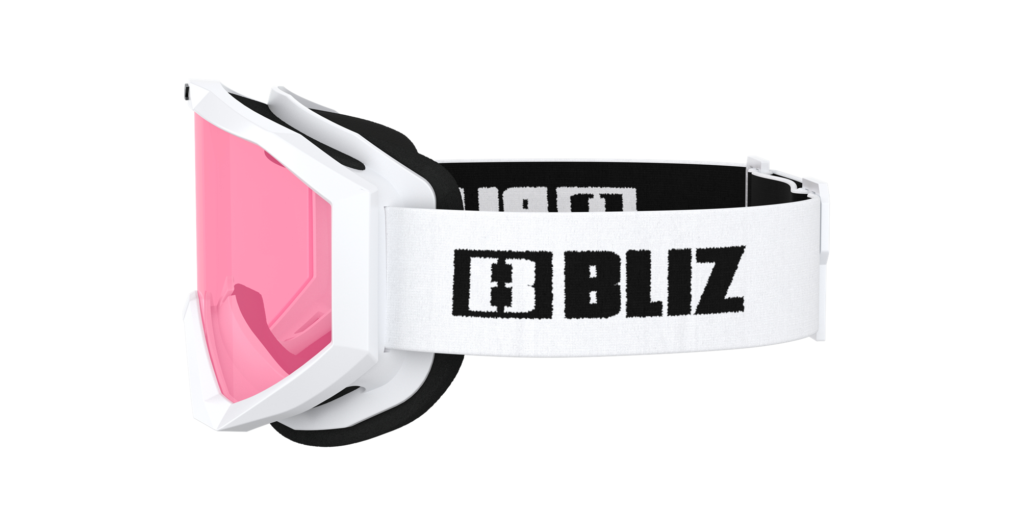 Bliz Liner Ski Goggles White - Black Logo / Pink | ATIW48052