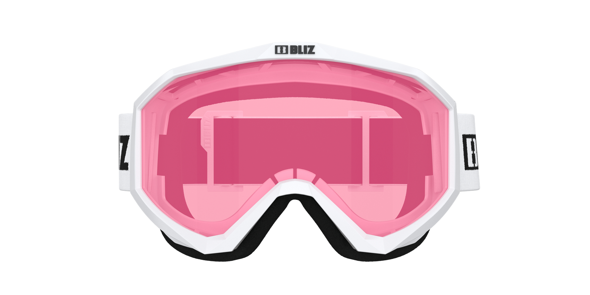 Bliz Liner Ski Goggles White - Black Logo / Pink | TZKR10756