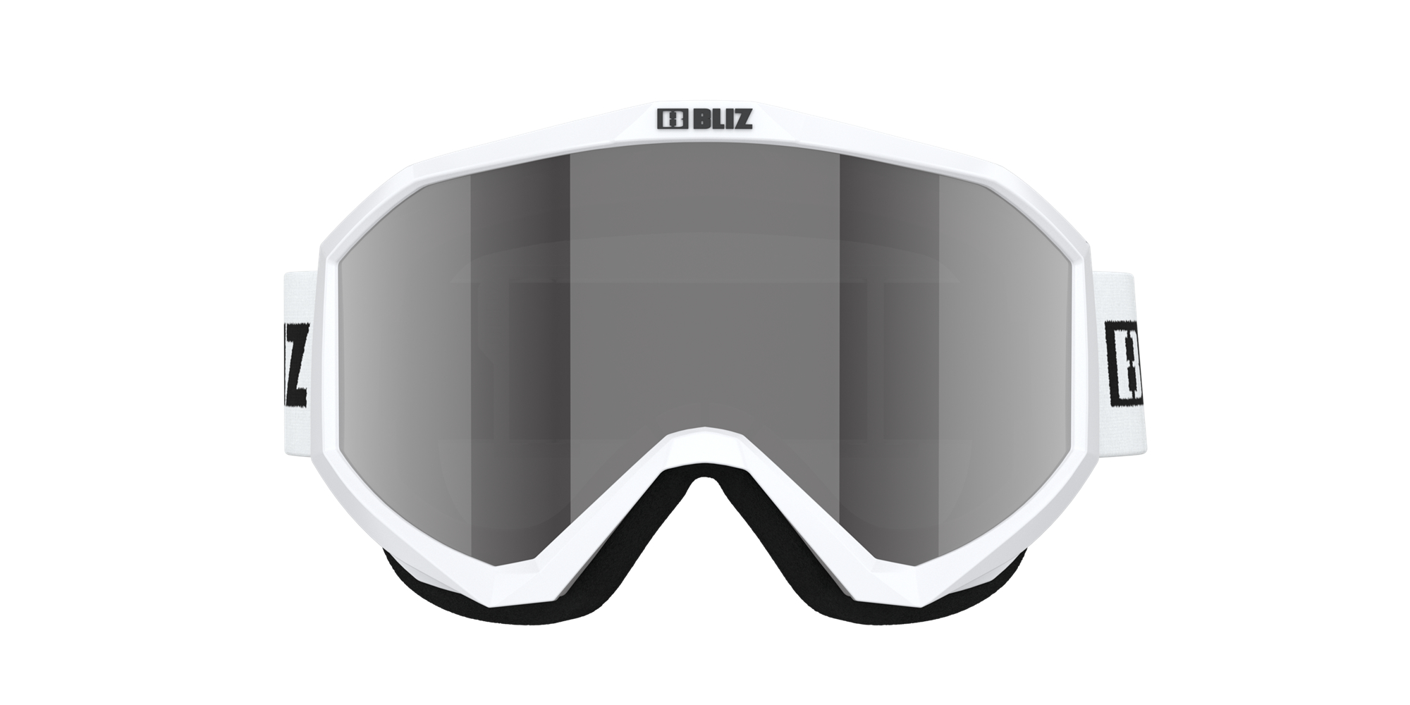 Bliz Liner Ski Goggles White - Black Logo / Pink/Silver Mirror | FQPV73518