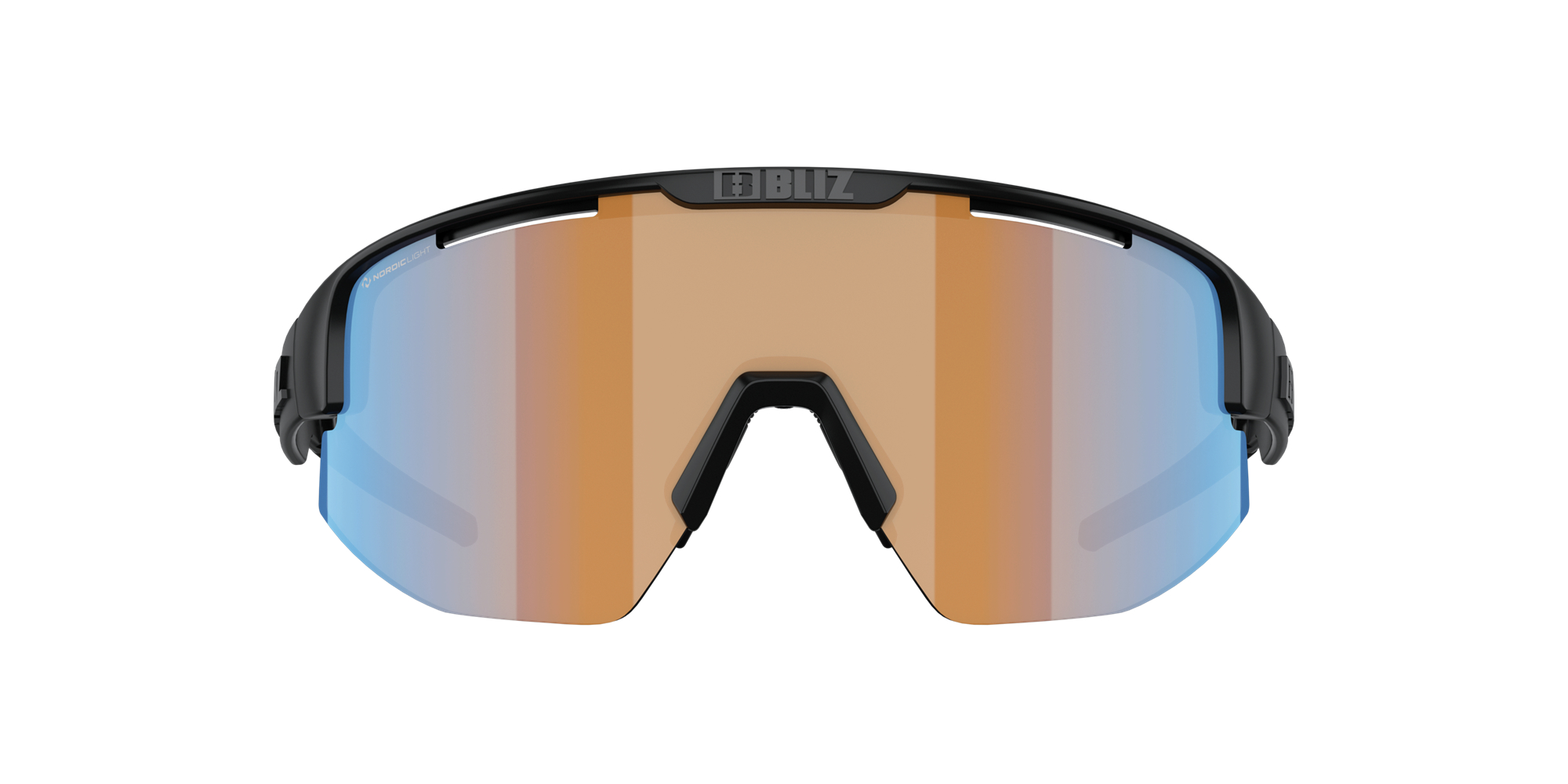 Bliz Matrix Small Sunglasses Black / Orange Blue | ZVSY24391