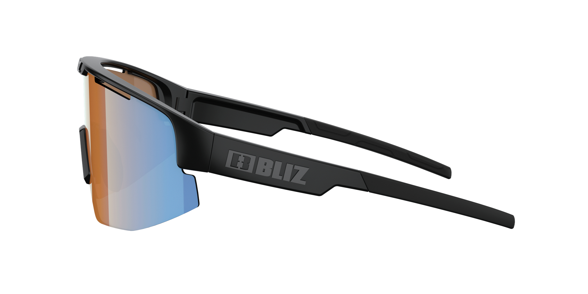 Bliz Matrix Small Sunglasses Black / Orange Blue | ZVSY24391