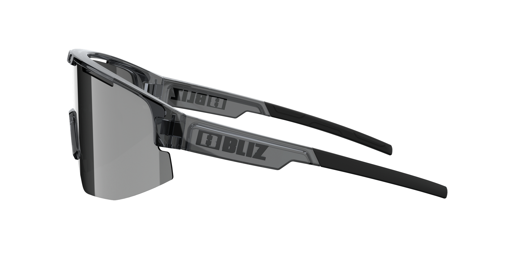 Bliz Matrix Small Sunglasses Crystal Black / Smoke Silver | HZSC07328