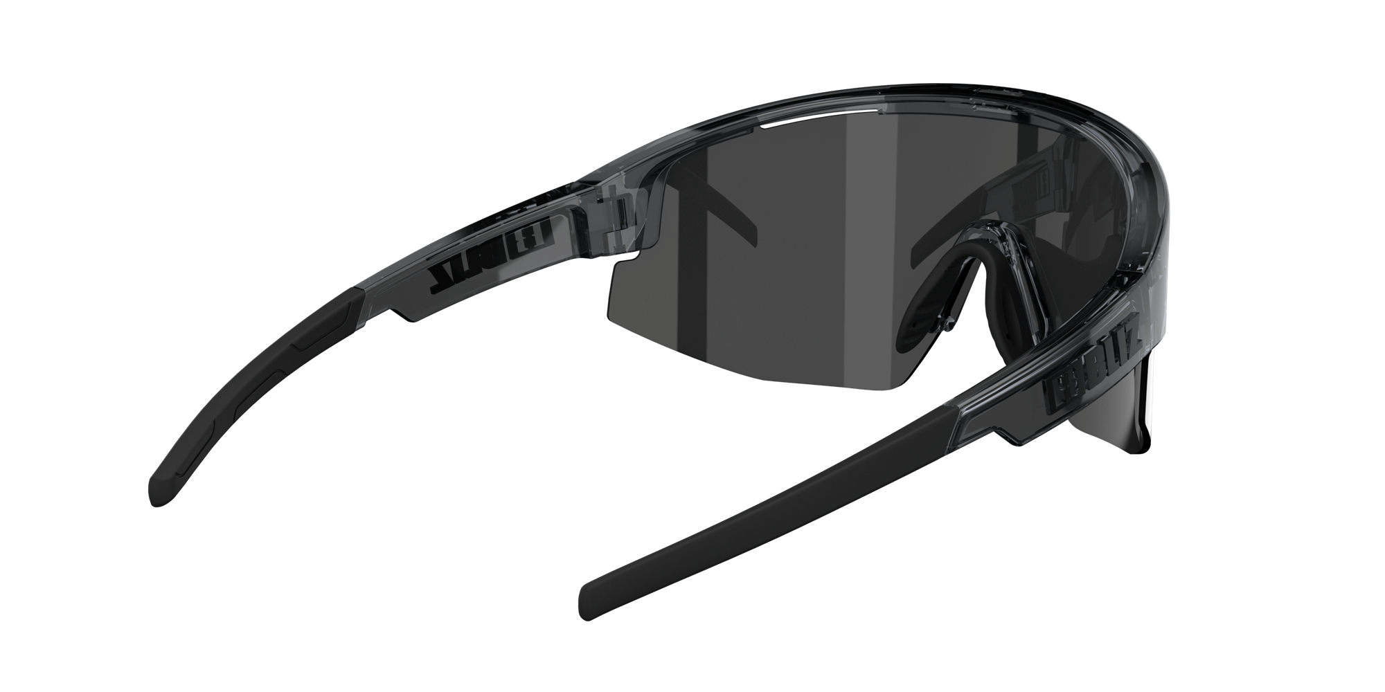 Bliz Matrix Small Sunglasses Crystal Black / Smoke Silver | HZSC07328