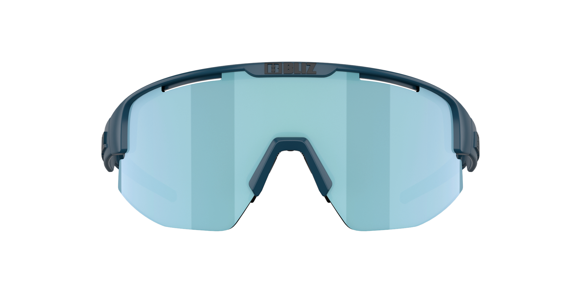 Bliz Matrix Small Sunglasses Matte Blue / Smoke Ice Blue Mirror | WGDR41259