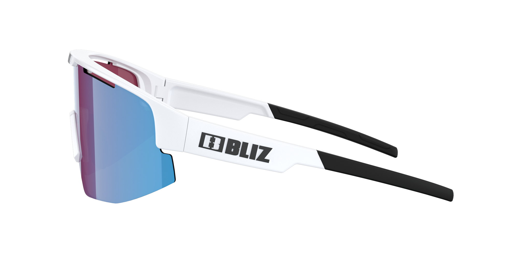 Bliz Matrix Small Sunglasses Matte White / Rose/Violet Mirror Blue | EUFV48760