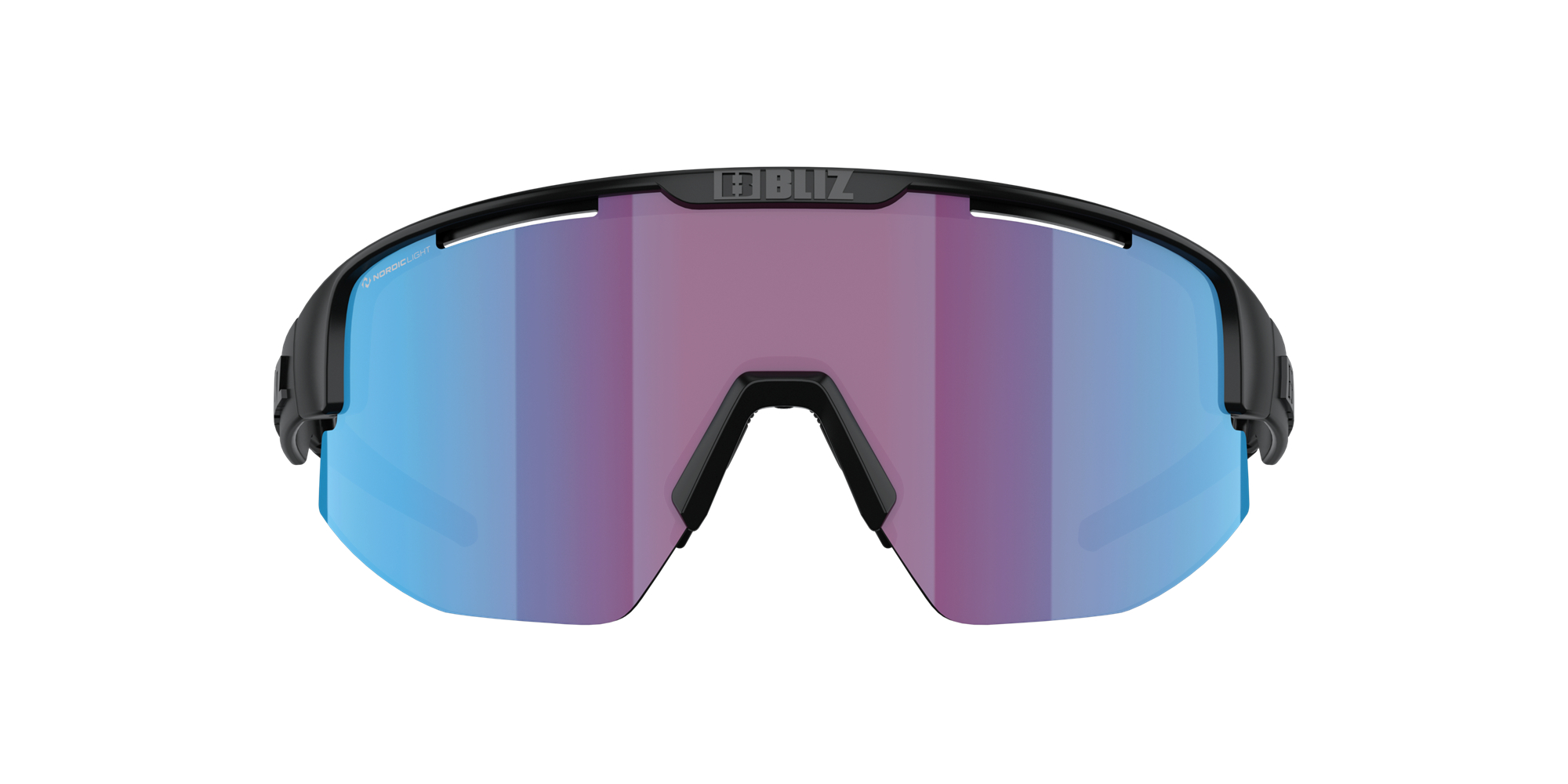 Bliz Matrix Sunglasses Black / Rose Violet Blue | FPJQ26418