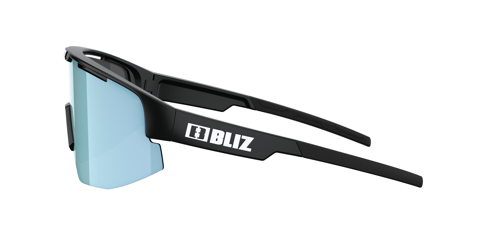 Bliz Matrix Sunglasses Black / Smoke Ice Blue | WVJE61504