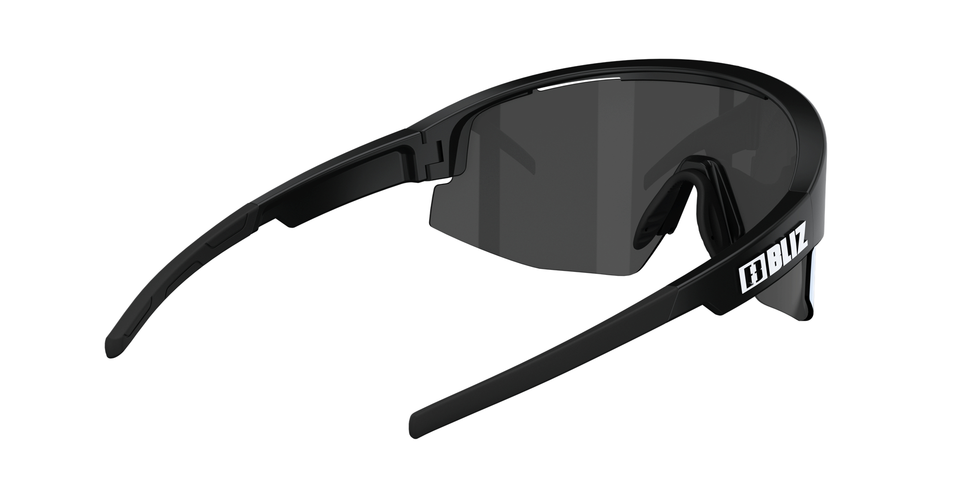 Bliz Matrix Sunglasses Black / Smoke Ice Blue | WVJE61504