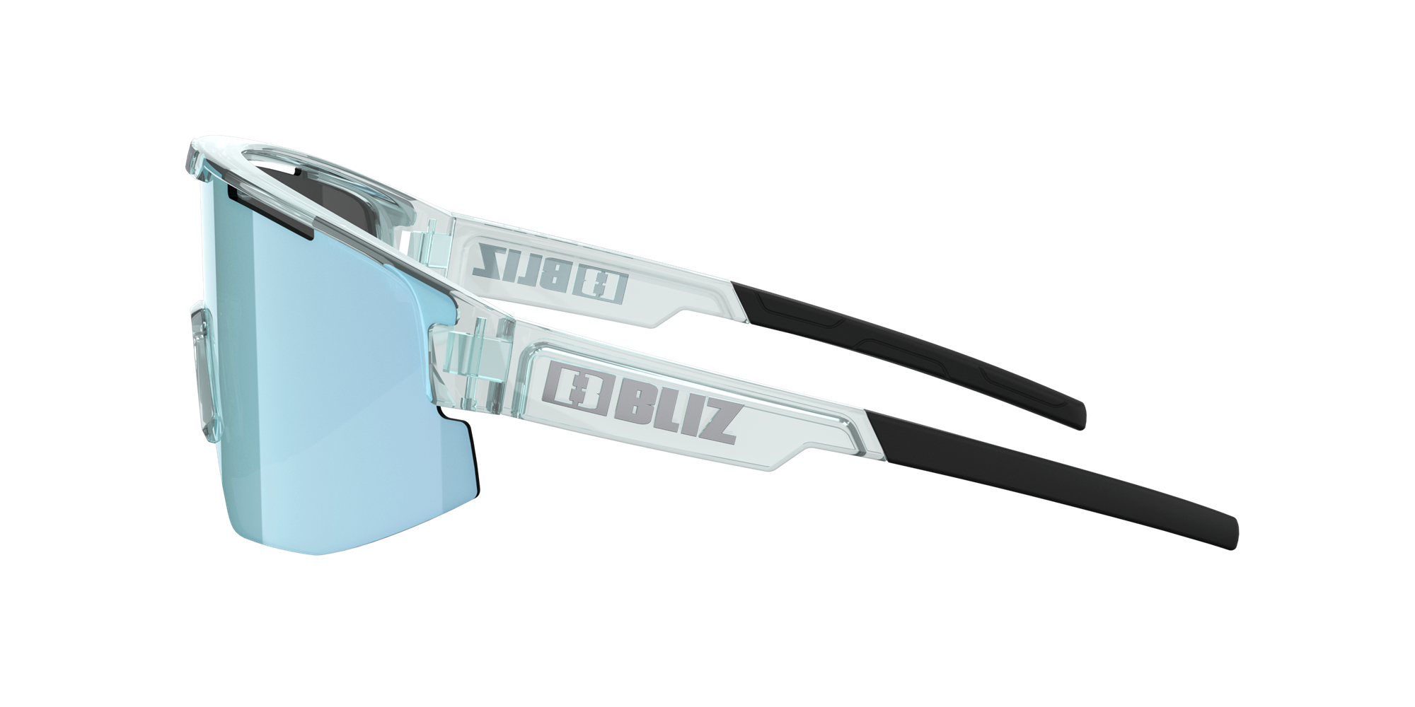 Bliz Matrix Sunglasses Transparent Ice Blue / Smoke Ice Blue | OCLA80763