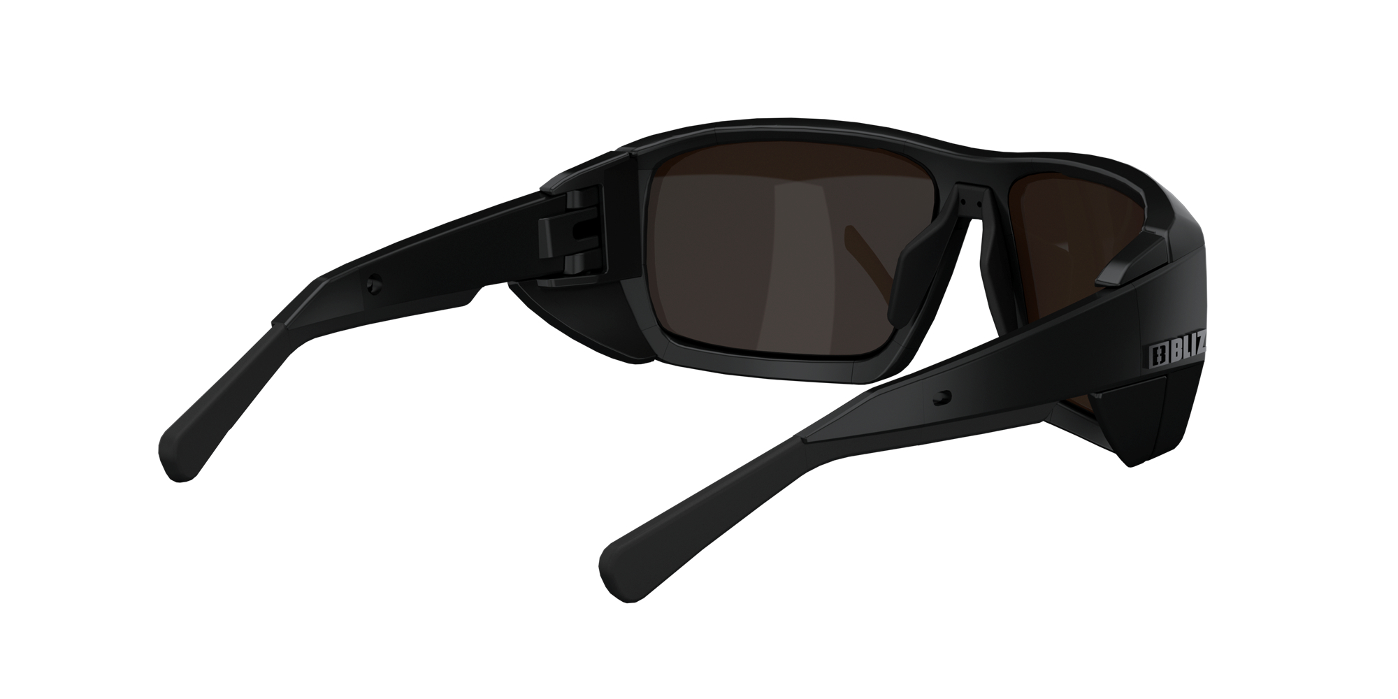 Bliz Peak Sunglasses Black / Brown Blue | ZFCN23015