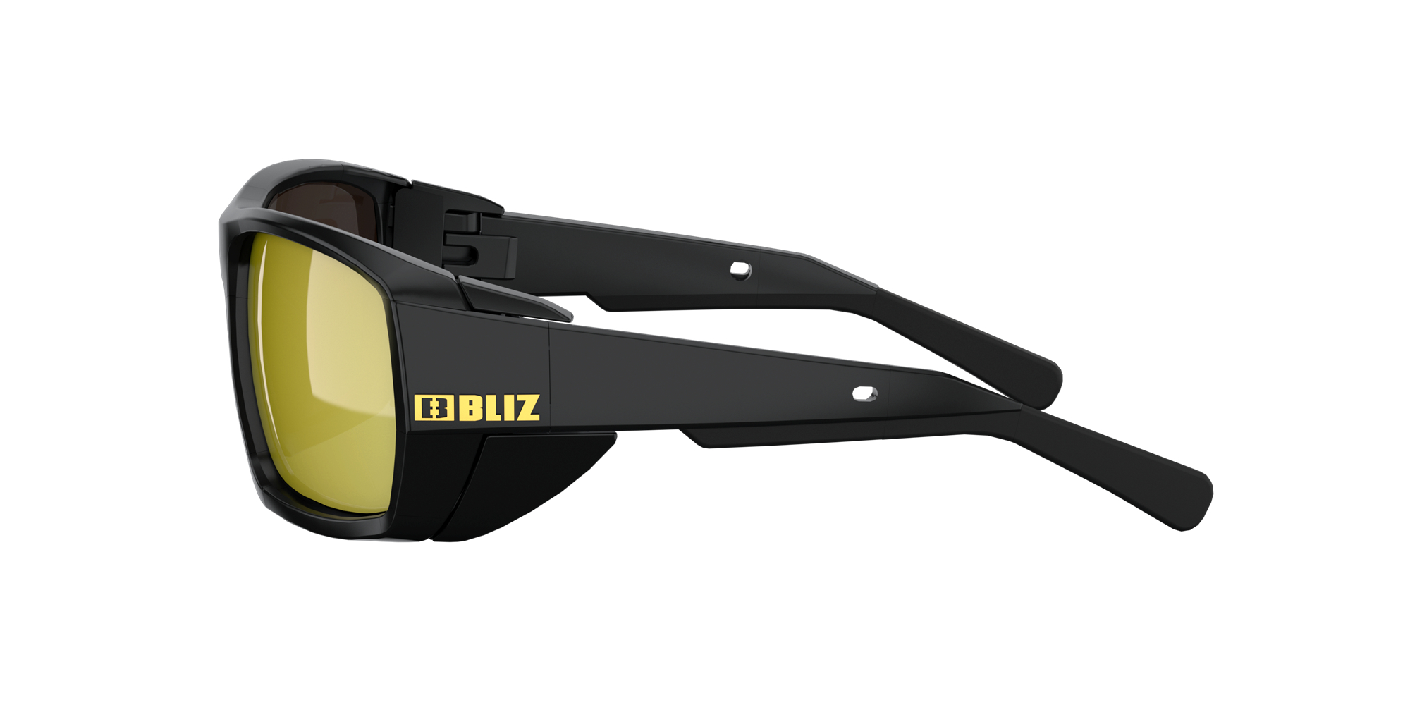 Bliz Peak Sunglasses Black / Brown Gold | USOG19368