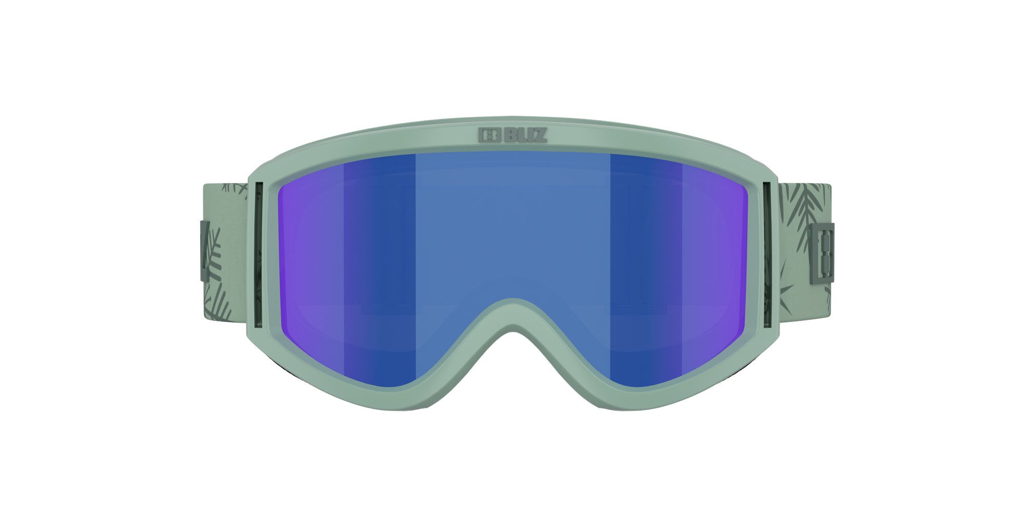 Bliz Pixie Ski Goggles Matte Green With Dark Green Logo / Brown Blue | THKL95307