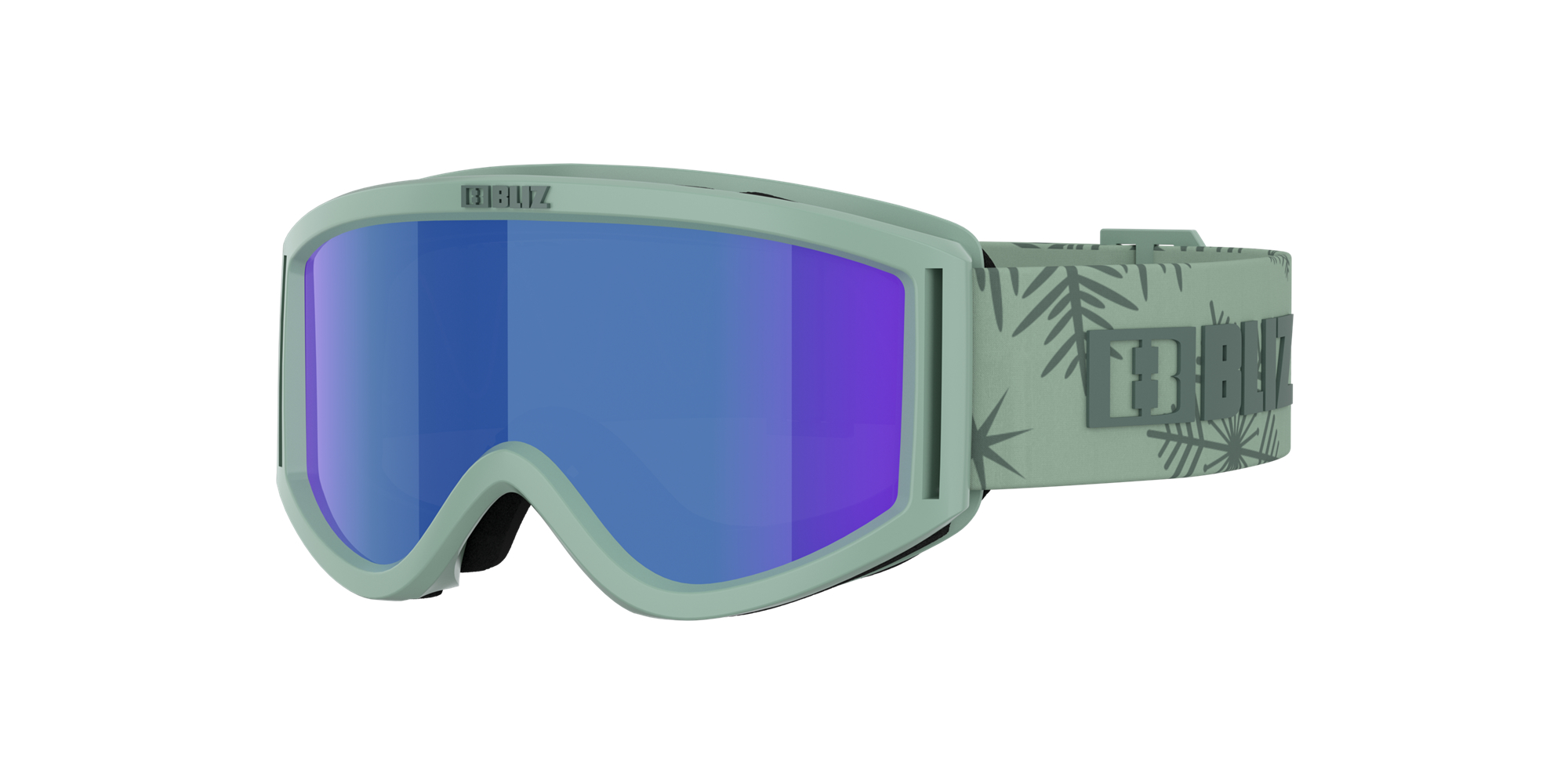 Bliz Pixie Ski Goggles Matte Green With Dark Green Logo / Brown Blue | THKL95307