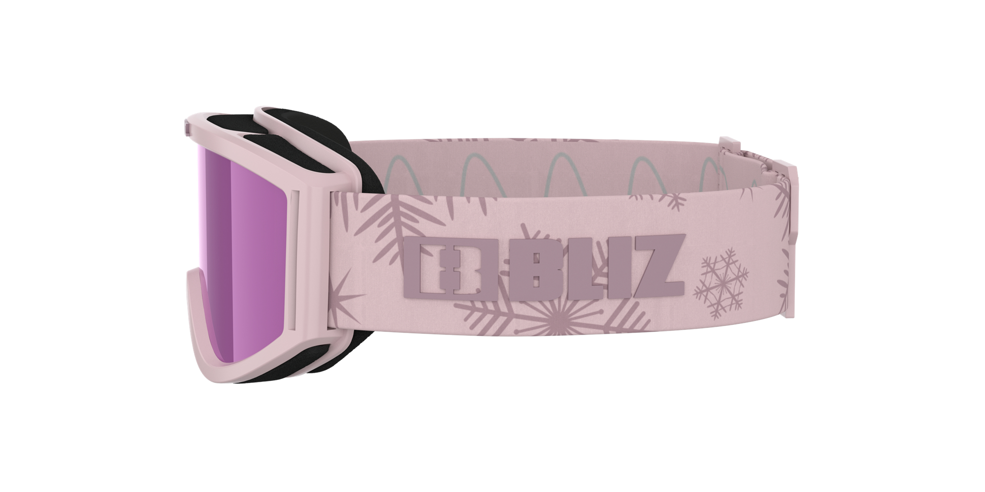 Bliz Pixie Ski Goggles Matte Pink With Dark Pink Logo / Brown Pink | VDAG18705