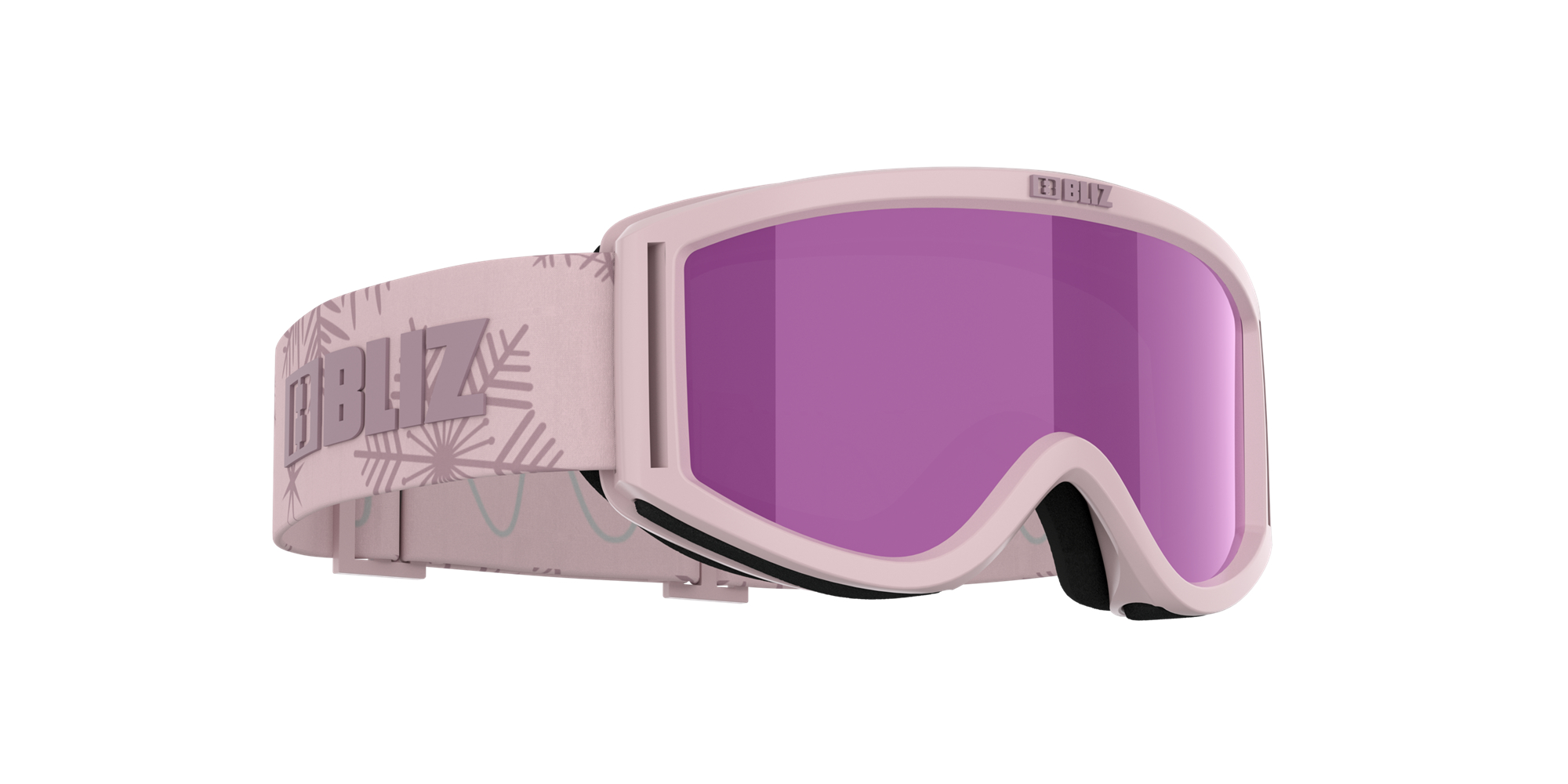 Bliz Pixie Ski Goggles Matte Pink With Dark Pink Logo / Brown Pink | VDAG18705