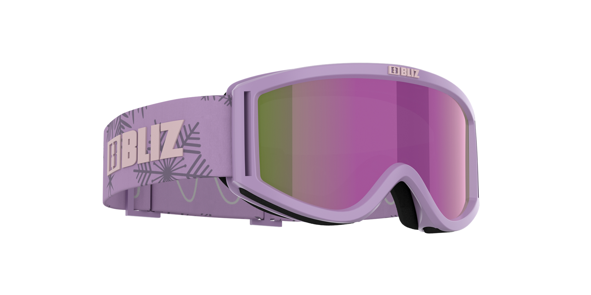 Bliz Pixie Ski Goggles Matte Purple With Pink Logo / Brown Purple | AMPU56978