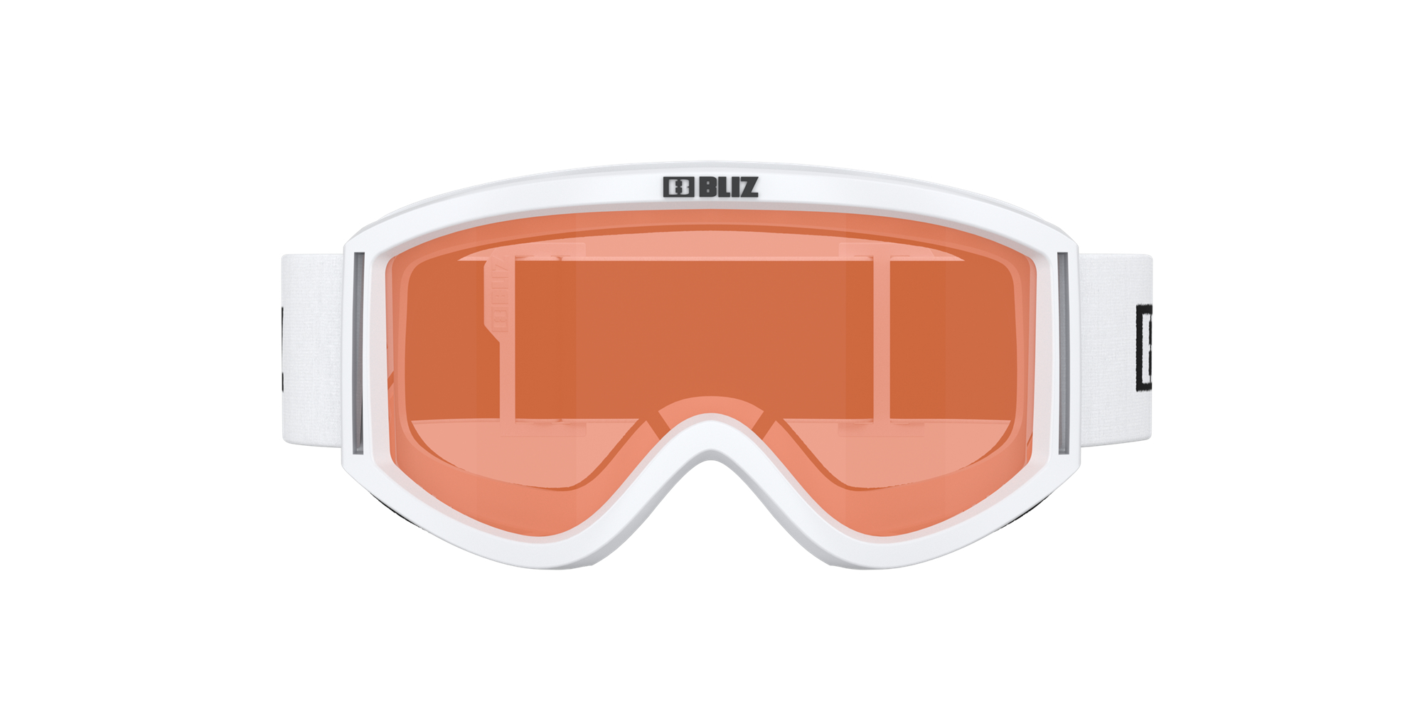 Bliz Pixie Ski Goggles Matte White With Black Logo / Orange | YQSH38927