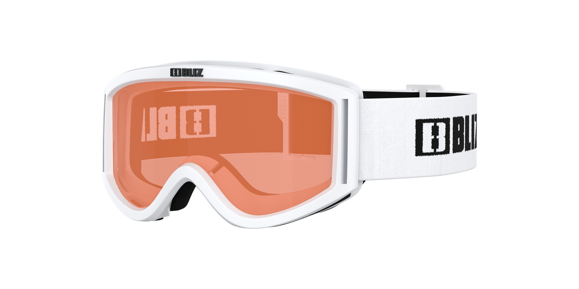 Bliz Pixie Ski Goggles Matte White With Black Logo / Orange | YQSH38927