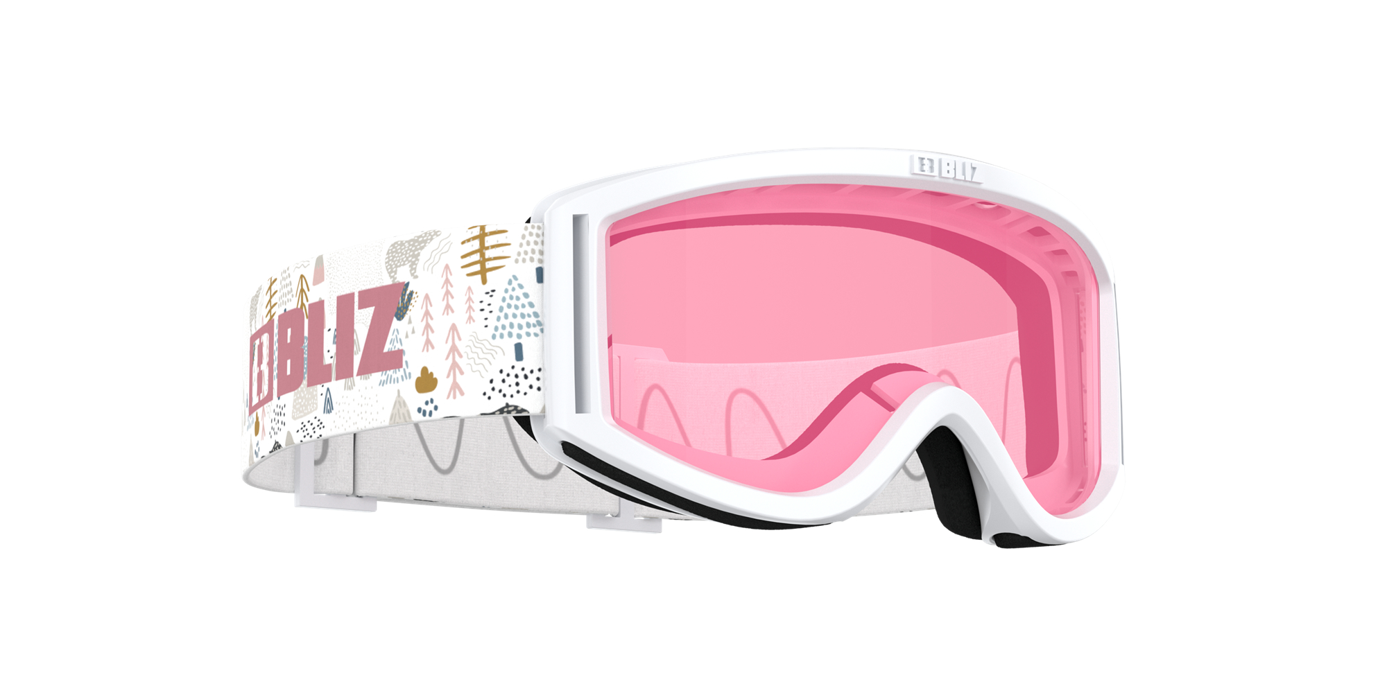 Bliz Pixie Ski Goggles White / Pink | TIBV02679