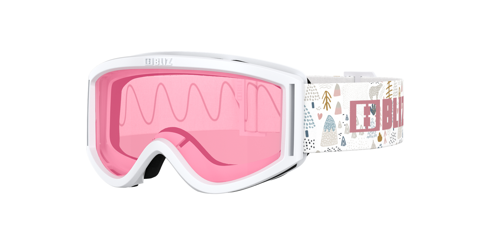 Bliz Pixie Ski Goggles White / Pink | TIBV02679