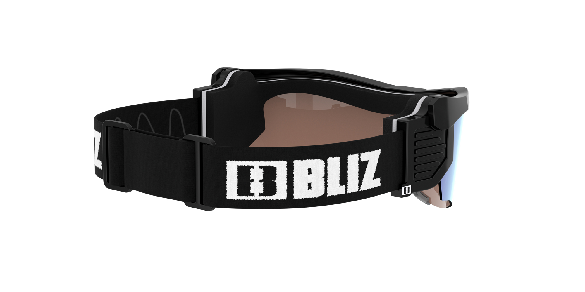 Bliz Proflip Max Sunglasses Black / Light Orange/Blue Multicolor | UFCE84217